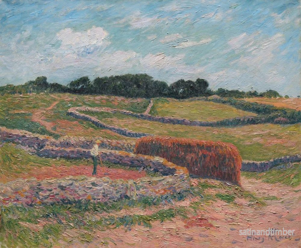 Reproduktion av målningen Ouessant, fältens murar - Henry Moret - Bild 2
