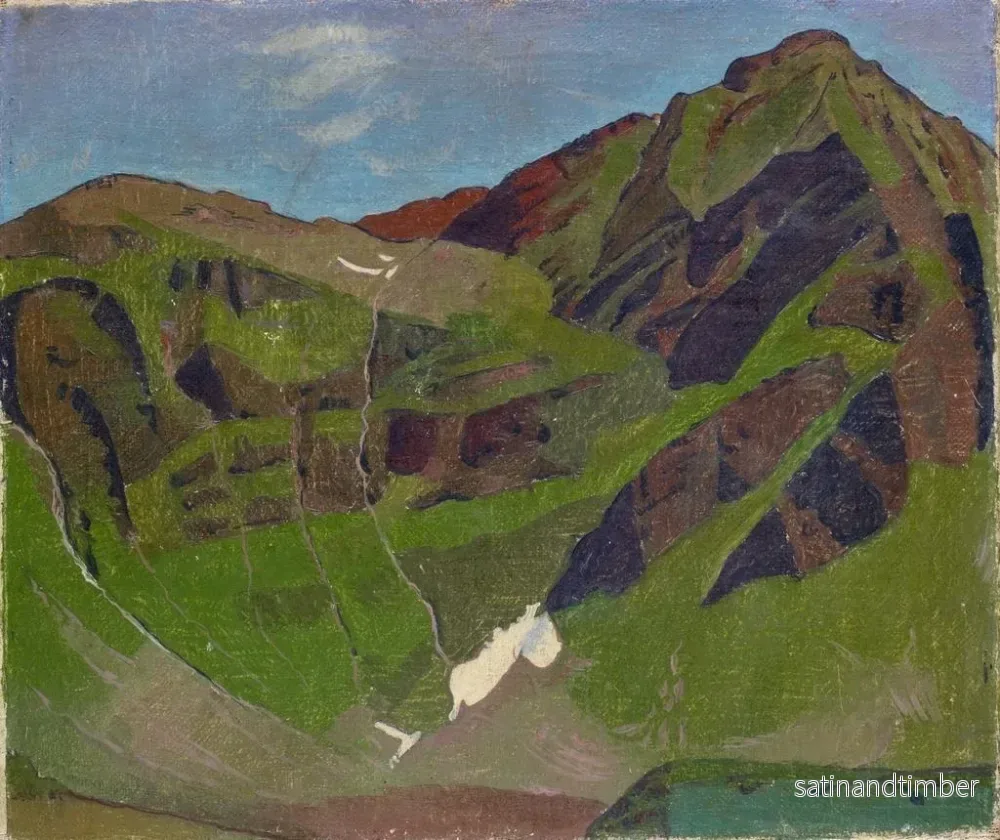Reproduktion av målningen av bergsmotiv - Franz Marent - Bild 2