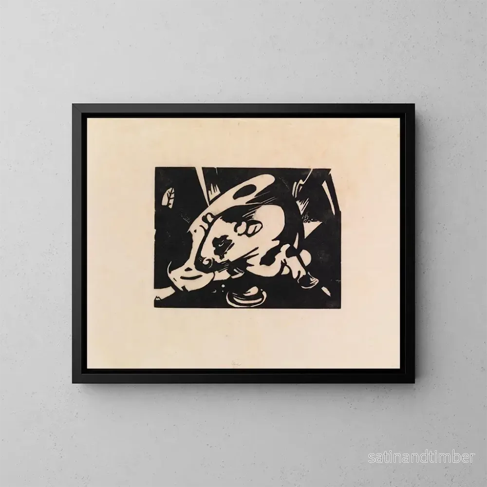 Reproduktion av målningen Tjur – Franz Marc Reproduktion av målningen Tjur – Franz Marc