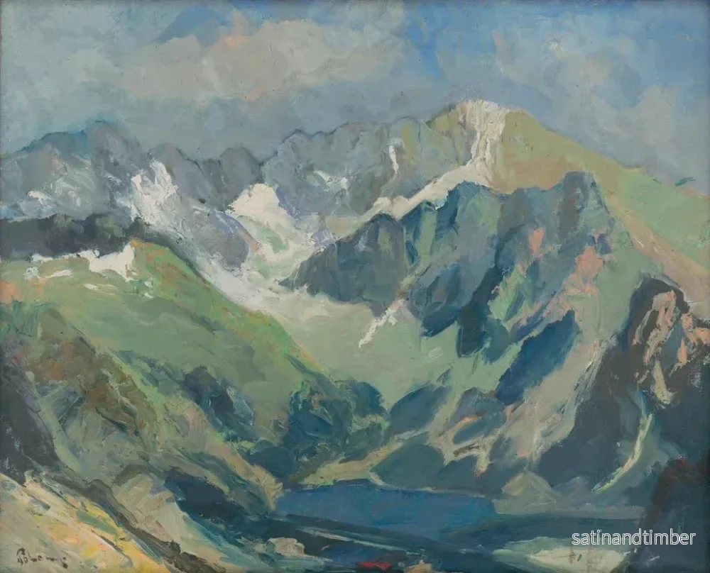 Reproduktion av målningen Landskap av Tatras - Karol Polnyi - Bild 2