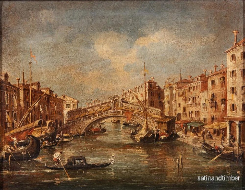 Reproduktion av målningen Venise, Rialto-bron - Giuseppe Ponga - Bild 2