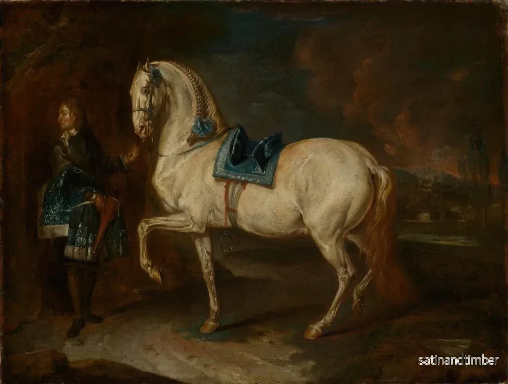 Reproduktion av målningen Mäster av stallet med en grå häst - Johann Elias Ridinger - Bild 2