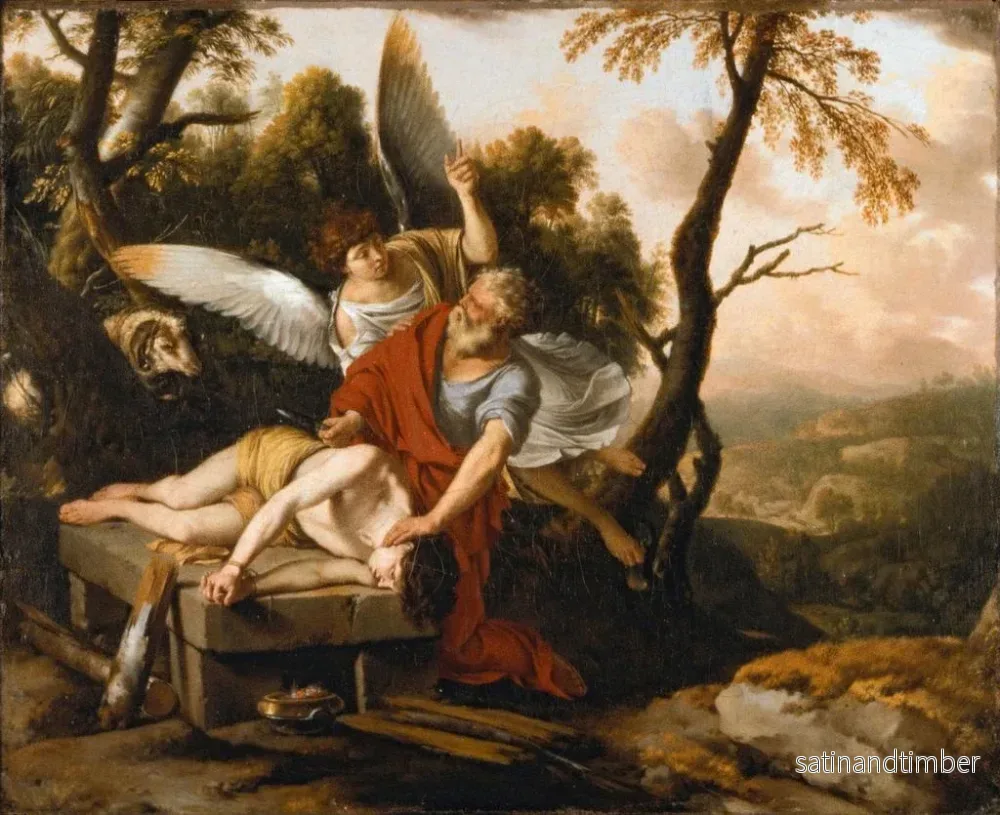 Reproduktion av målningen Le Sacrifice d'Isaac - Laurent de La Hyre - Bild 2