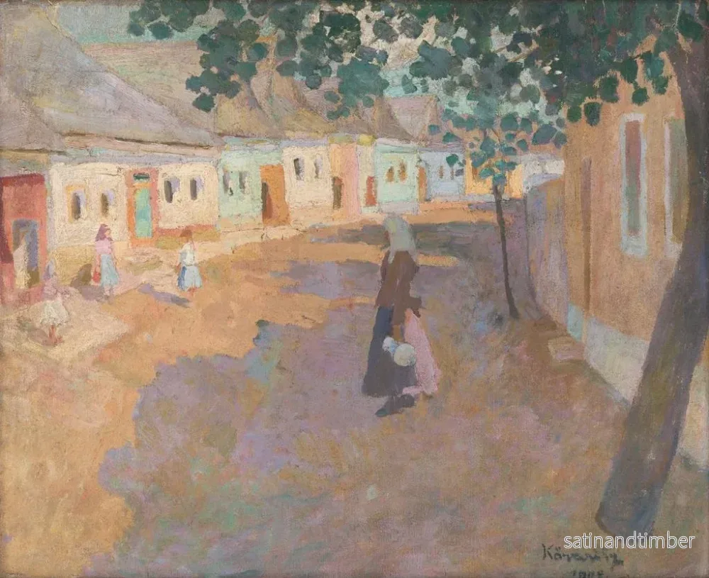 Reproduktion av målningen I gatan - Konstantin Korovin - Bild 2