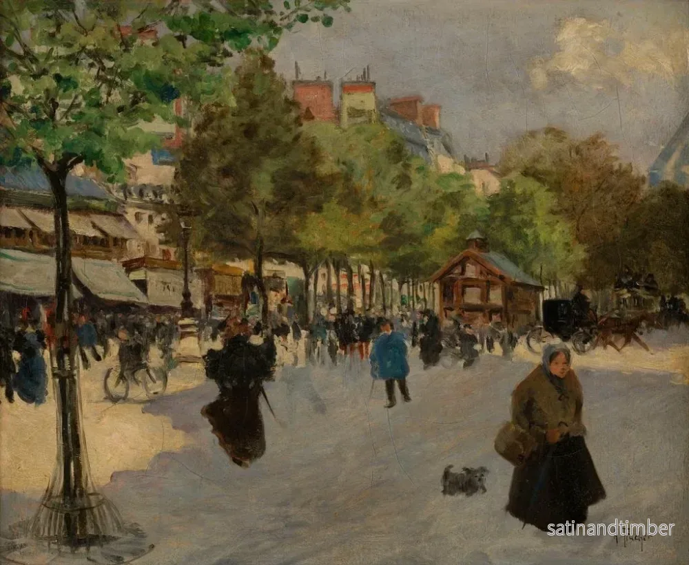 Reproduktion av målningen Le boulevard de Clichy - Louis Abel-Truchet - Bild 2