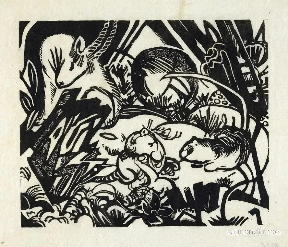 Reproduktion av målningen Legend djur - Franz Marc - Bild 2
