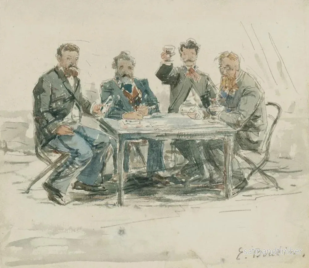 Reproduktion av målningen La ferme Saint-Simon - Eugène Boudin - Bild 2