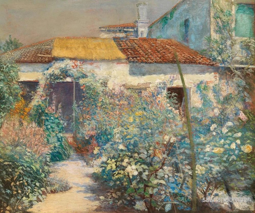 Reproduktion av målningen En blomstrande trädgård - Hugo Charlemont - Bild 2