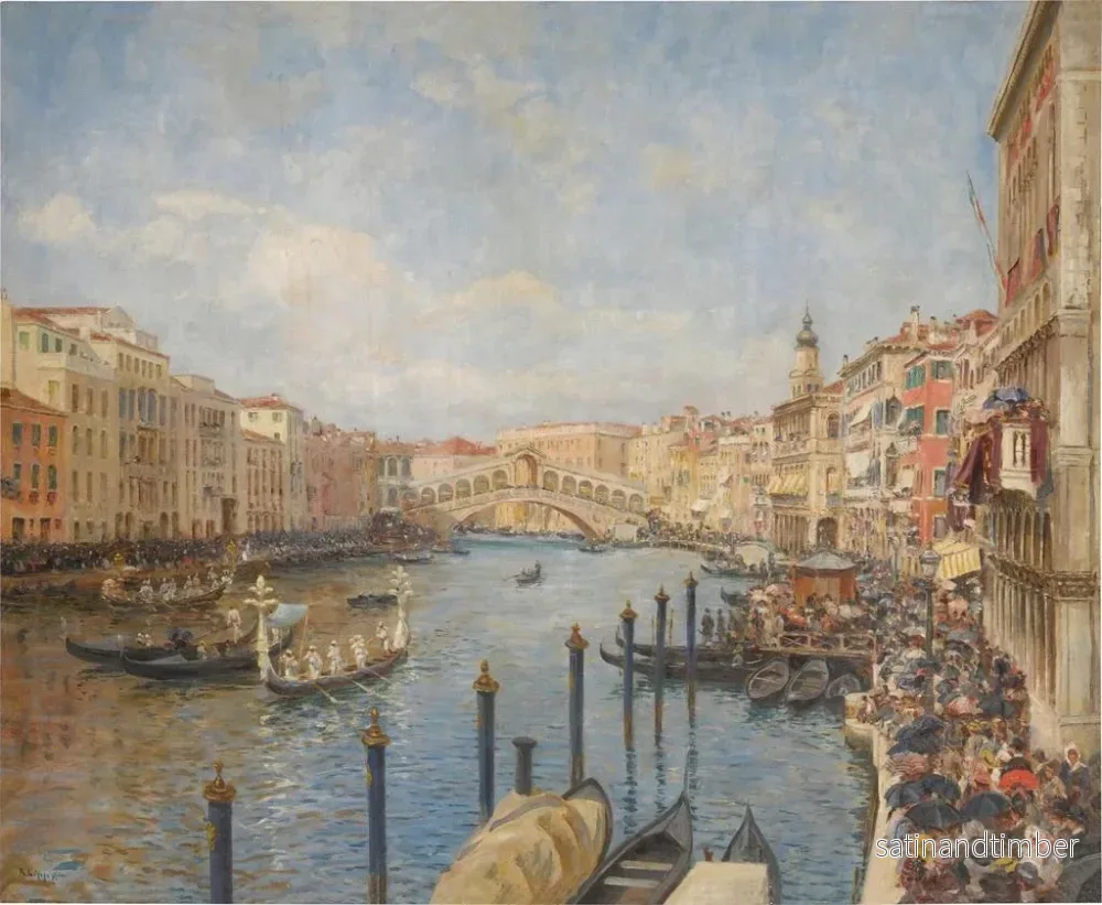 Reproduktion av målningen Vue de Venise pendant le Carnaval - Richard Lips - Bild 2