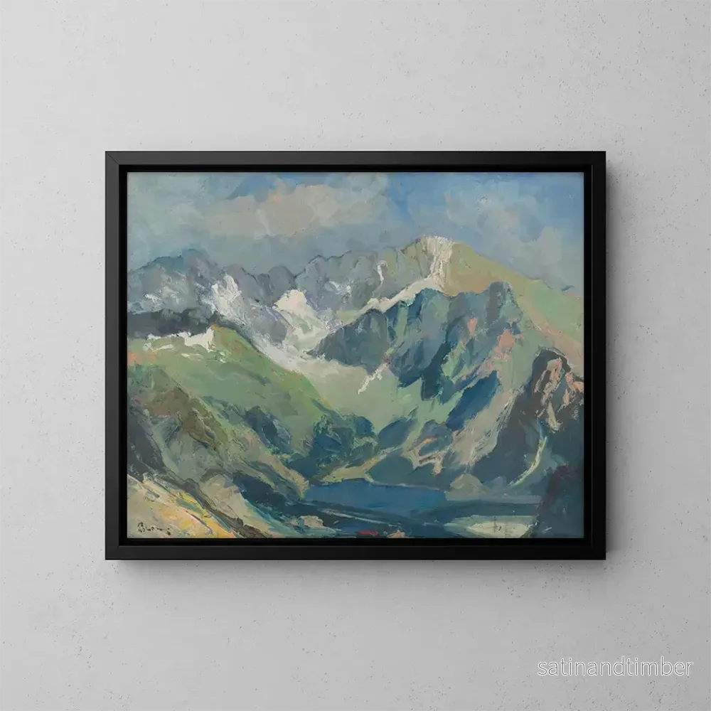 Reproduktion av målningen Landskap av Tatras – Karol Polnyi Reproduktion av målningen Landskap av Tatras – Karol Polnyi