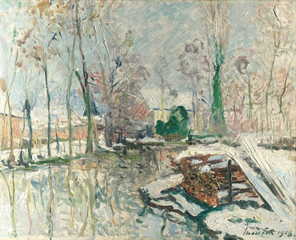 Reproduktion av målningen Les Bords du Boulon en hiver - Maxime Maufra - Bild 2