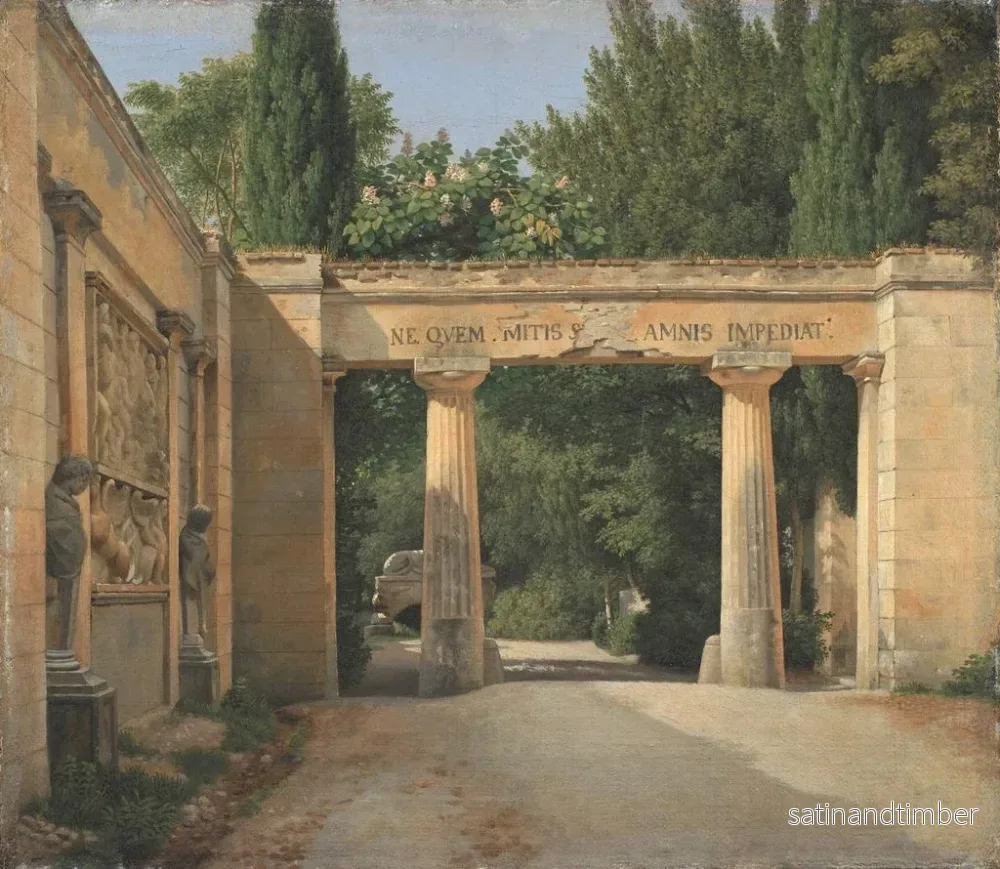 Reproduktion av målningen Vue du jardin de la villa Borghèse à Rome - Christoffer Wilhelm Eckersberg - Bild 2