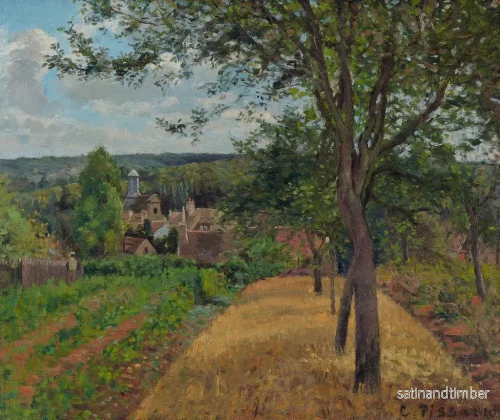 Reproduktion av målningen Verger i Louveciennes - Camille Pissarro - Bild 2