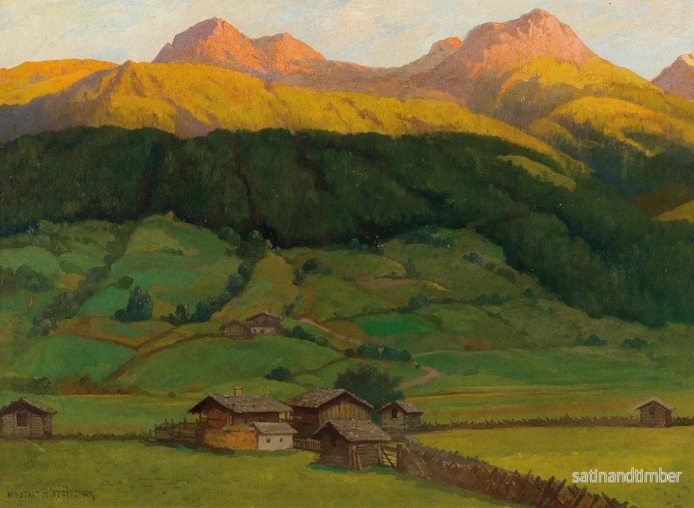 Reproduktion av målningen Invasion de la nuit Oberpinzgau - Konstantin Stoitzner - Bild 2
