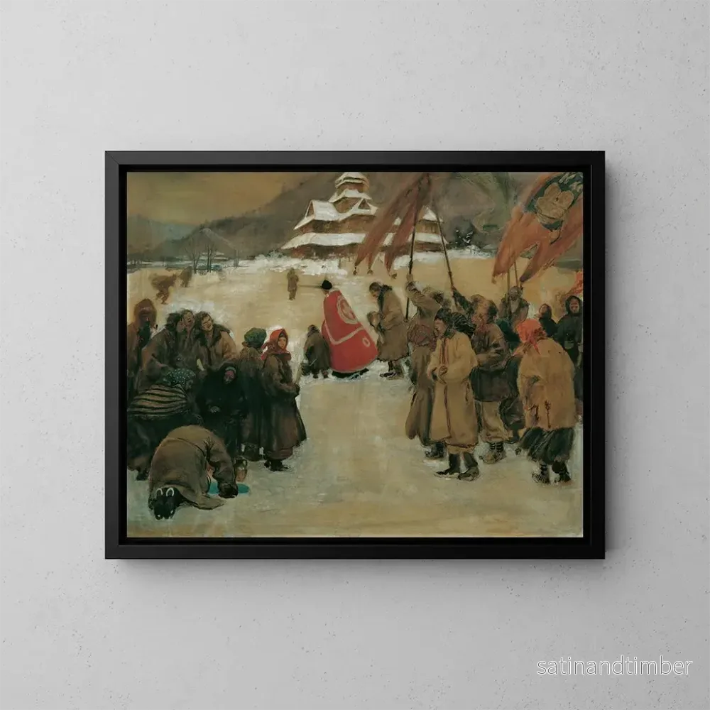 Reproduktion av målningen Jordanfest - Teodor Axentowicz