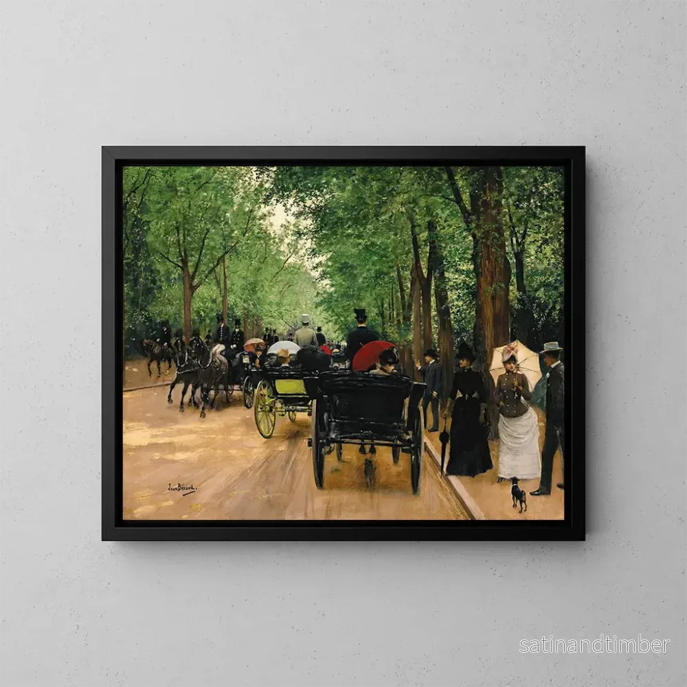 Reproduktion av målningen Bois de Boulogne - Jean Béraud