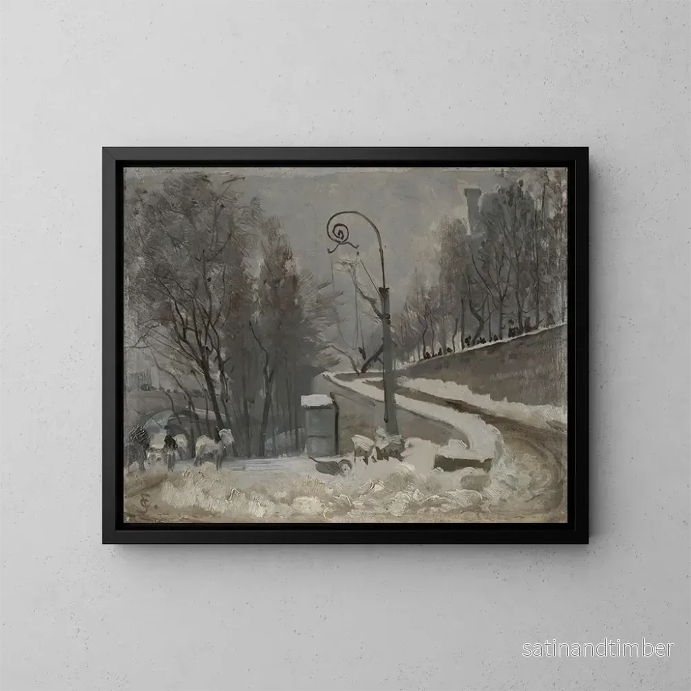 Reproduktion av målningen Vinter i Paris - Christian Skredsvig