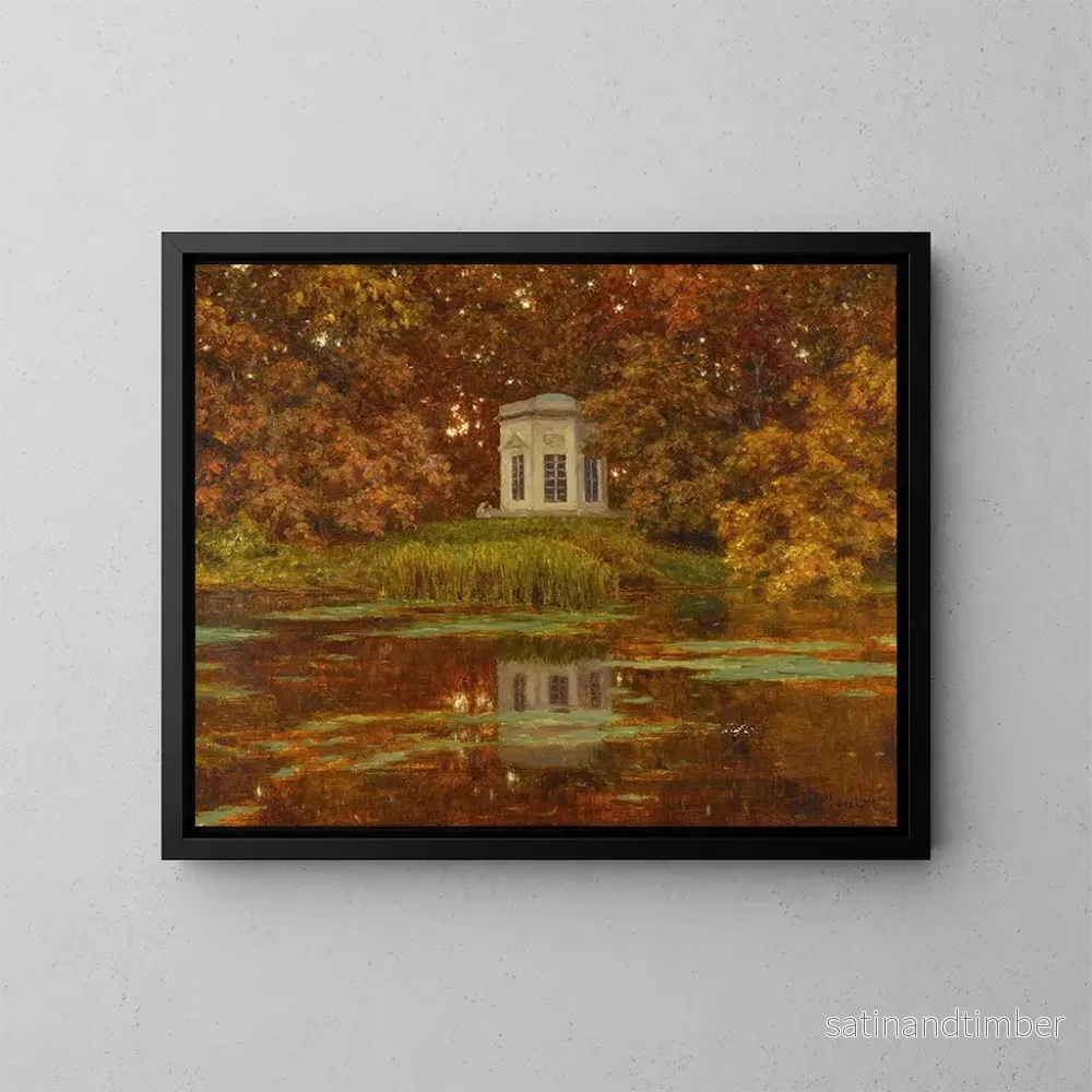 Reproduktion av målningen av sjö i Versaillesparken - Ivan Fedorovich Choultse