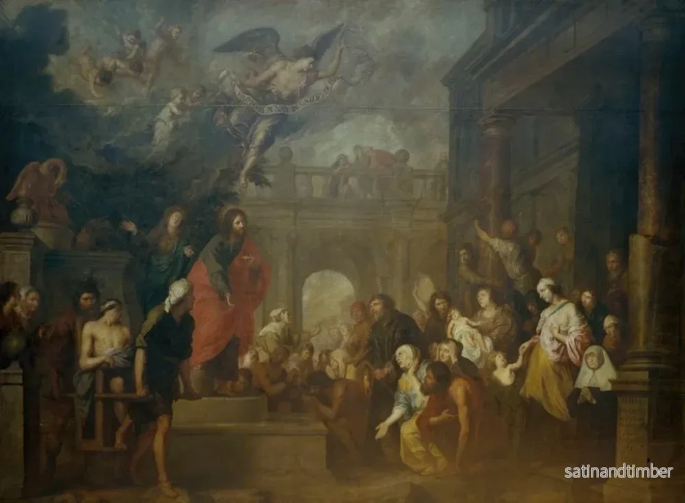 Reproduktion av målningen av Jesus som helar de sjuka vid Betesda-poolen - Theodoor Boeyermans - Bild 2