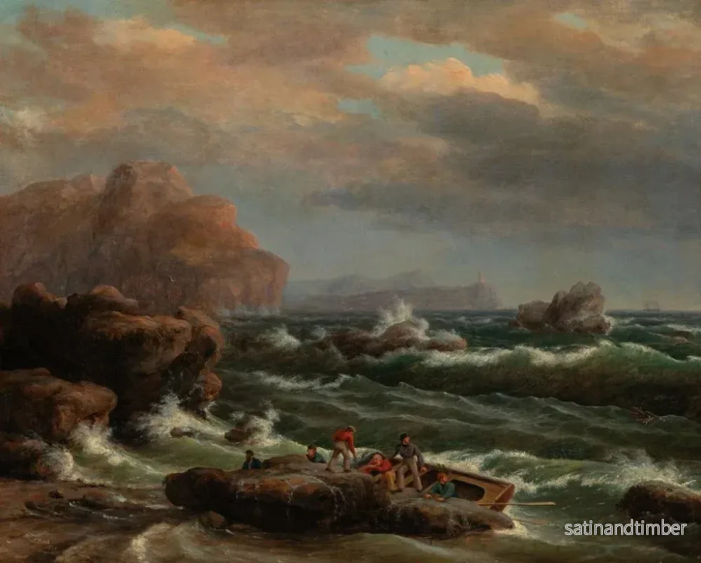 Reproduktion av målningen Tirant vers le rivage - Thomas Birch - Bild 2