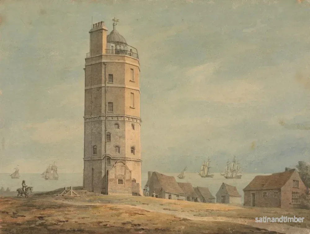 Reproduktion av målningen Le phare de North Foreland, Kent - James Malton - Bild 2