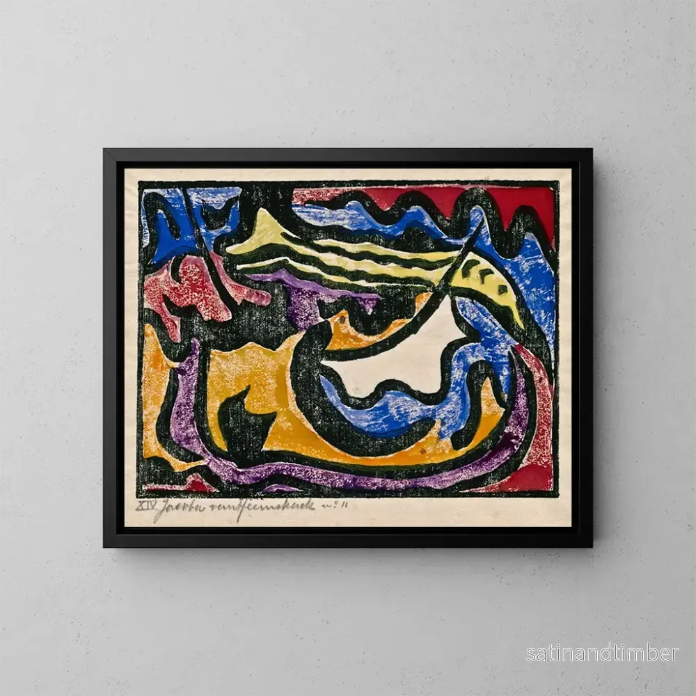 Reproduktion av målningen Composition XIV nr 1 - Jacoba van Heemskerck