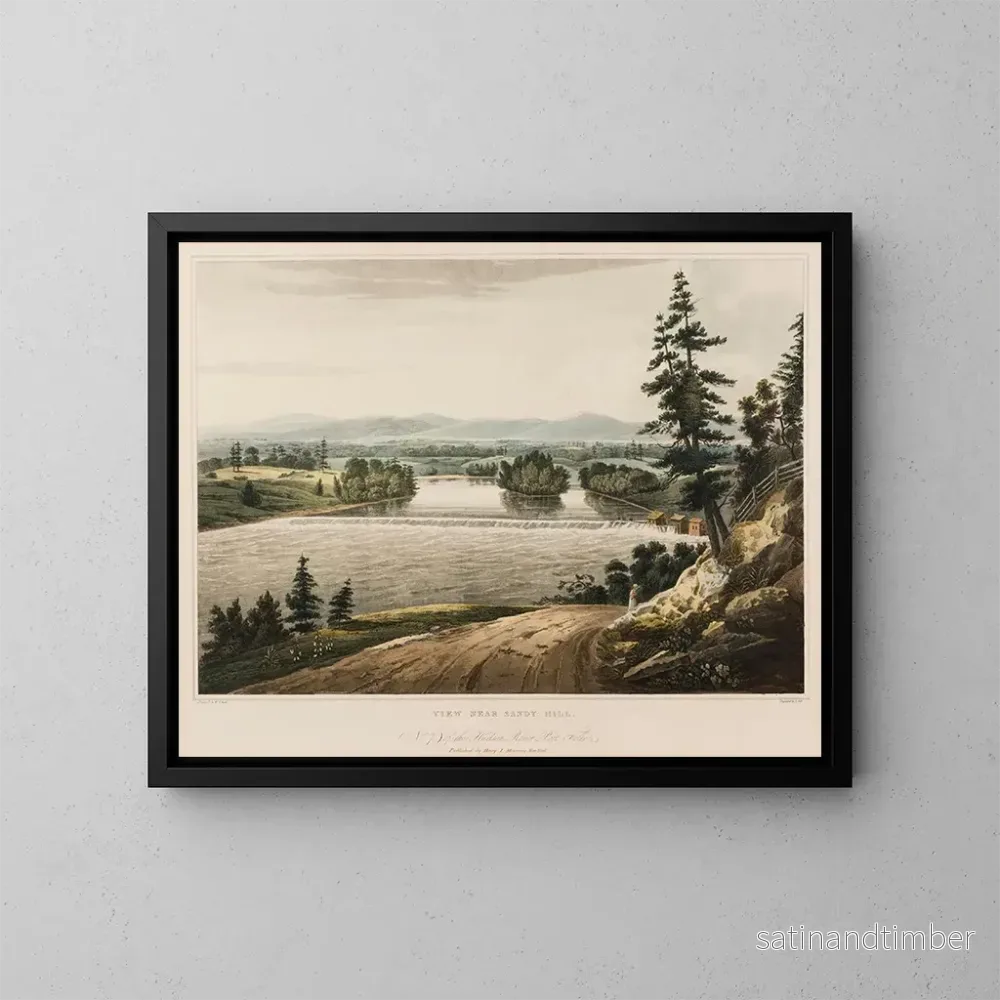 Reproduktion av målningen Vue près de Sandy Hill - William Guy Wall