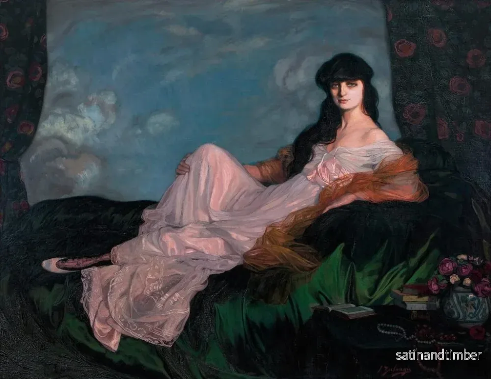 Reproduktion av målningen Countess Mathieu de Noailles Anna Elisabeth de Brancovan - Ignacio Zuloaga - Bild 2