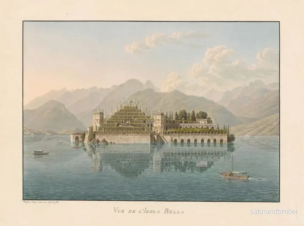 Reproduktion av målningen Vue de l'Isola Bella - Gabriel Lory den yngre - Bild 2