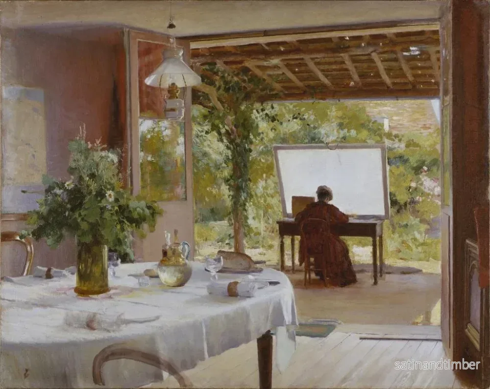 Reproduktion av målningen Atelier en plein air - William Blair Bruce - Bild 2