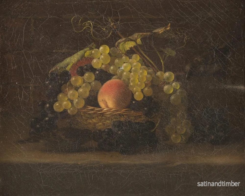 Reproduktion av målningen Naturtavla med frukt och sparvar - Hans Heinrich Jürgen Brandes - Bild 2