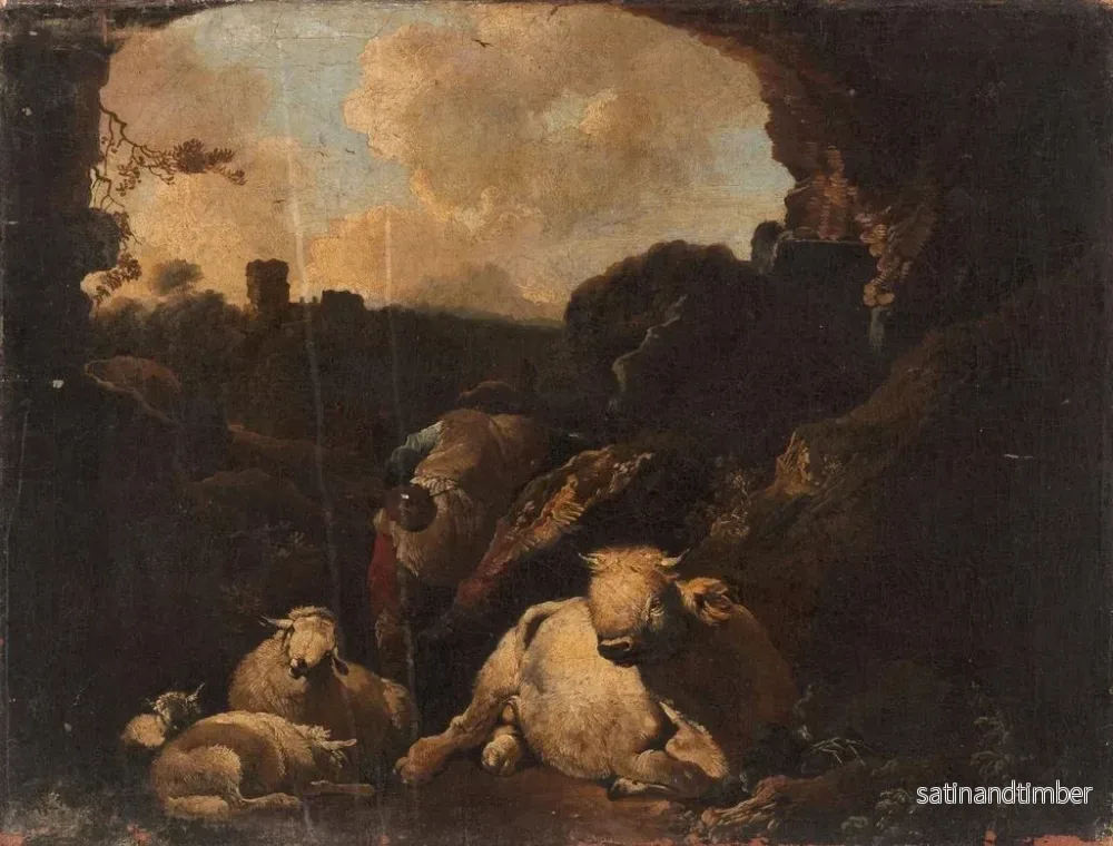 Reproduktion av målningen Histoire néerlandaise - Christian Wilhelm Ernst Dietrich - Bild 2
