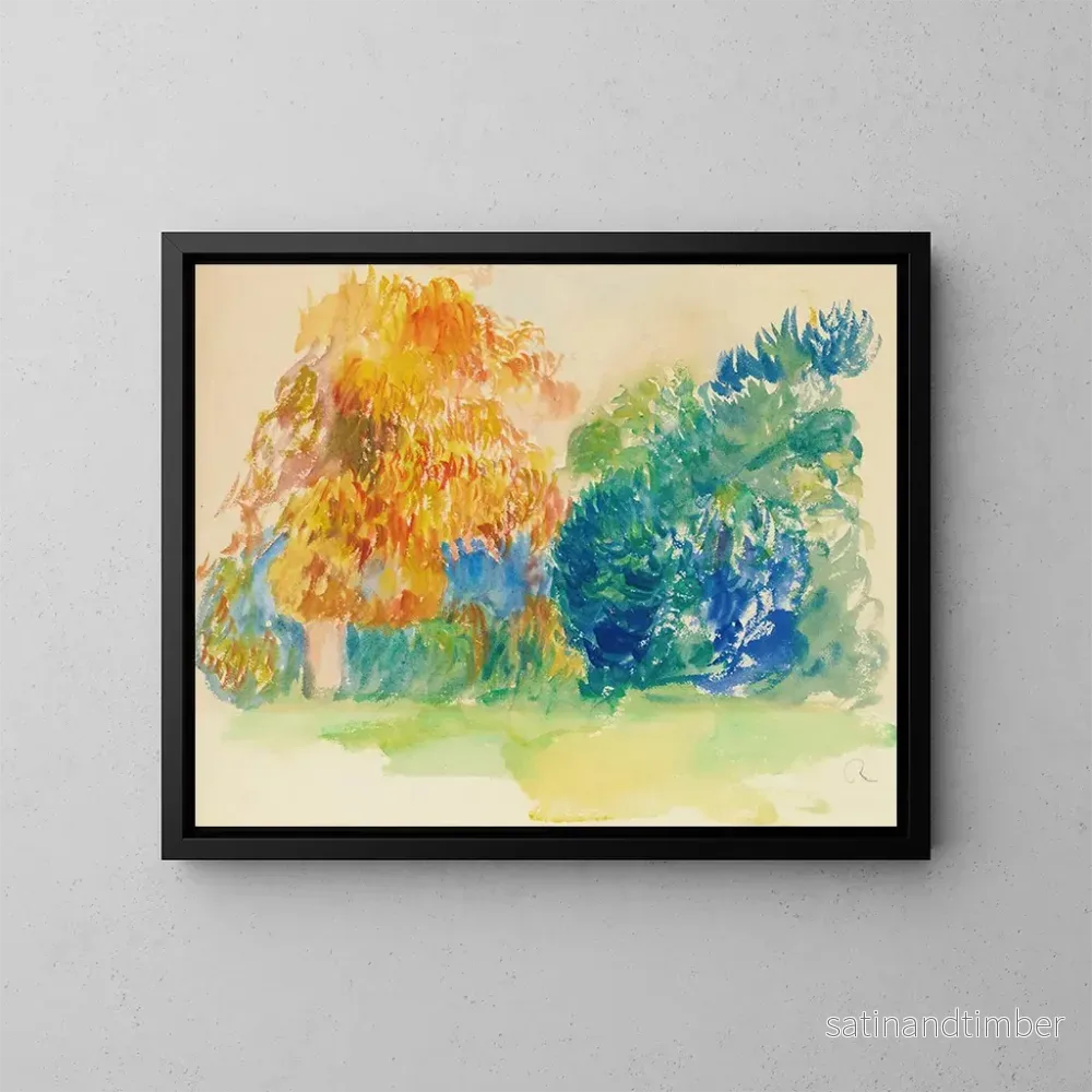 Reproduktion av målningen Träd - Pierre-Auguste Renoir
