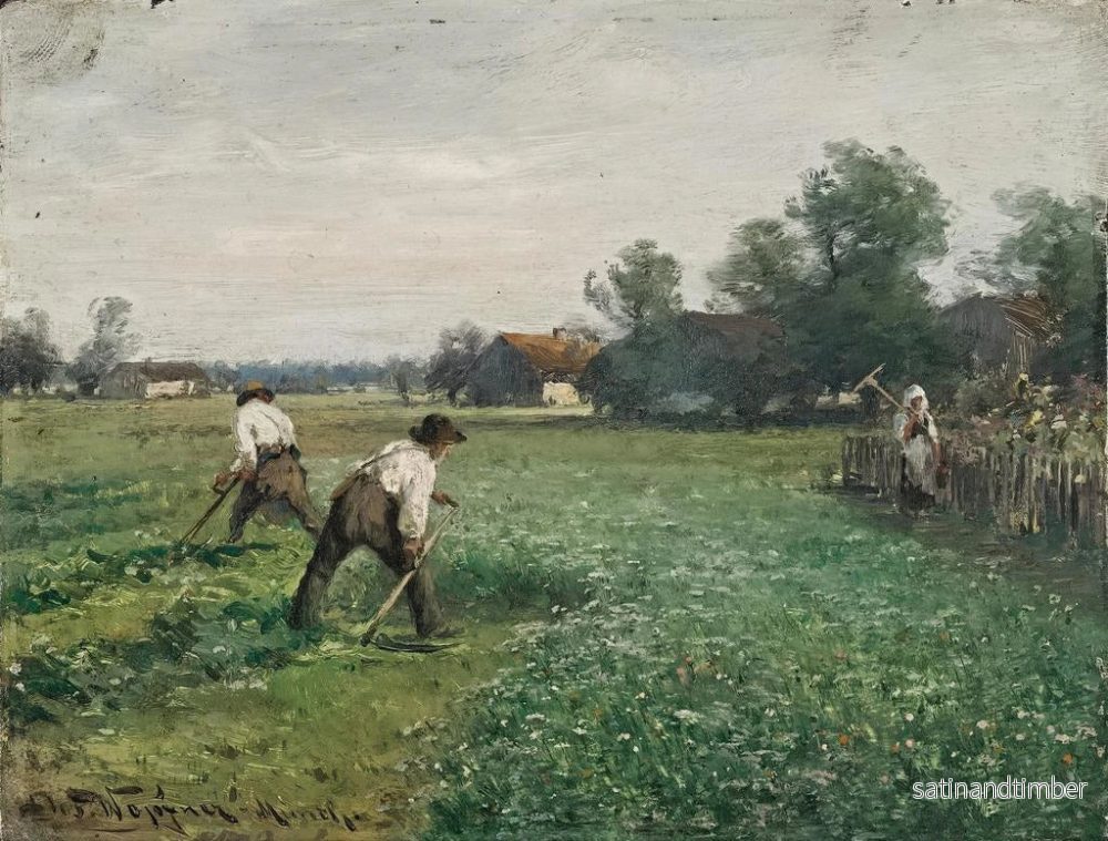 Reproduktion av målningen av skördetid - Joseph Wopfner - Bild 2