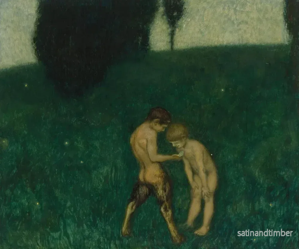 Reproduktion av målningen Glühwürmchen - Franz von Stuck - Bild 2