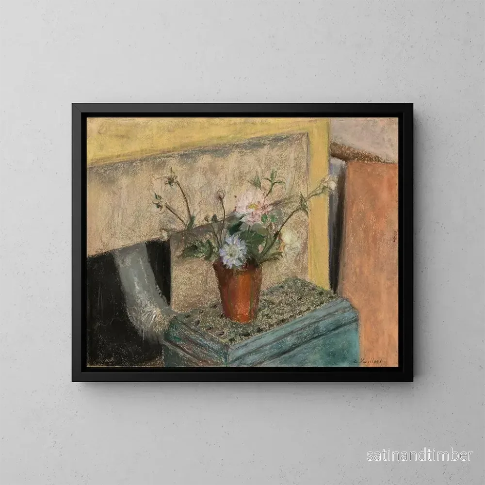 Reproduktion av målningen Le Bouquet sur le pôle mirus - Édouard Vuillard