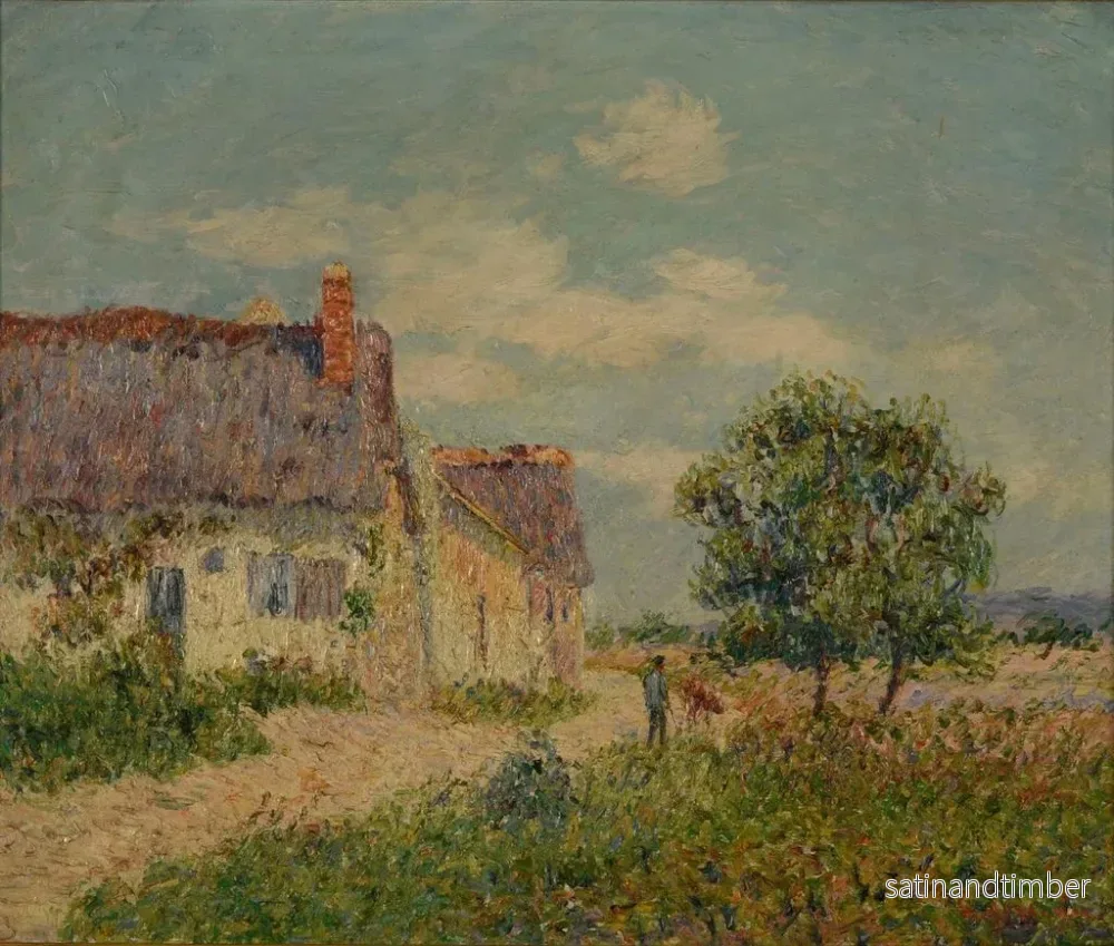 Reproduktion av målningen av Chaumière au Vandreuil - Gustave Loiseau - Bild 2
