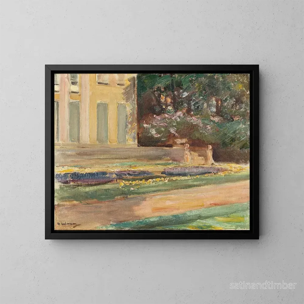 Reproduktion av målningen La terrasse de fleurs dans le jardin du Wannsee vers le nord-ouest - Max Liebermann
