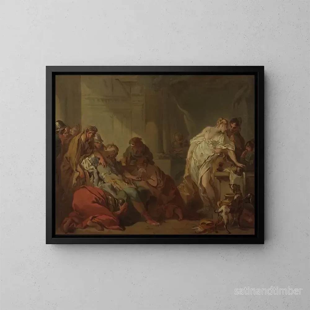 Reproduktion av målningen La mort de Méléagre - François Boucher