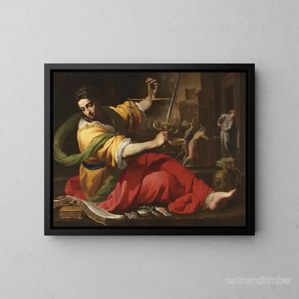 Reproduktion av målningen Allégorie de la Justice – Bernardino Mei Reproduktion av målningen Allégorie de la Justice – Bernardino Mei