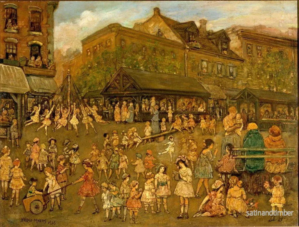 Reproduktion av målningen Le Champ de la Joie - Jerome Myers - Bild 2