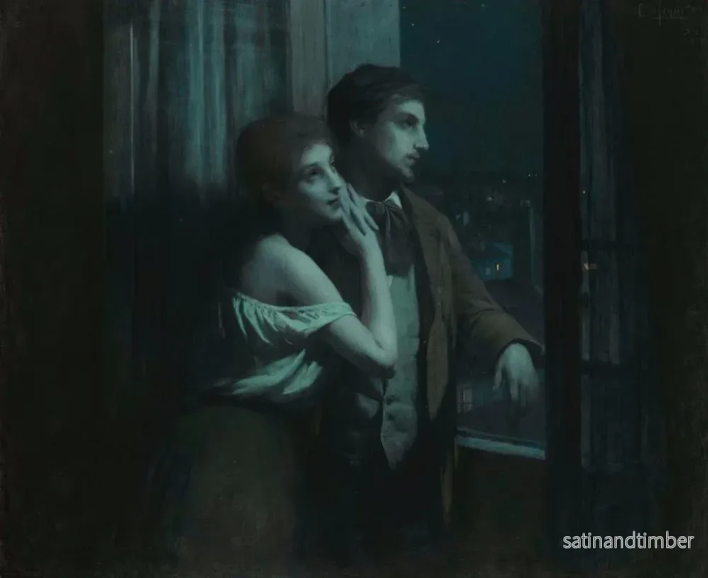 Reproduktion av målningen Rêverie - Charles Amable Lenoir - Bild 2