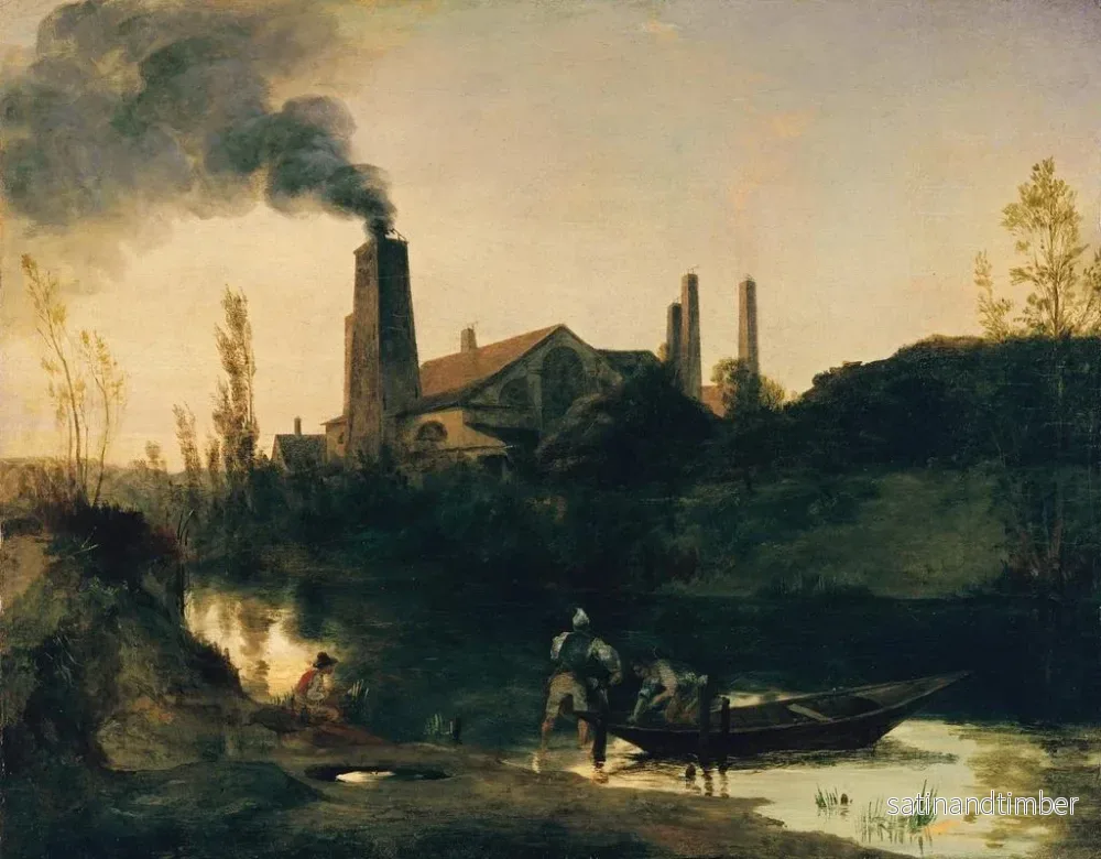 Reproduktion av målningen Le laminoir de Neustadt-Eberswalde - Carl Blechen - Bild 2