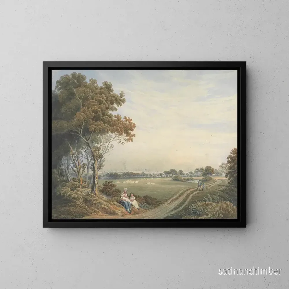 Reproduktion av målningen En avlägsen vy över staden London från St John’s Wood – William Frederick Wells Reproduktion av målningen En avlägsen vy över staden London från St John’s Wood – William Frederick Wells