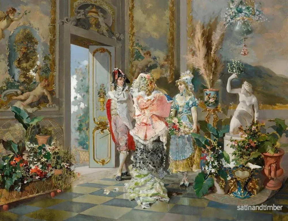 Reproduktion av målningen i rococo-stil - Juan Antonio González - Bild 2