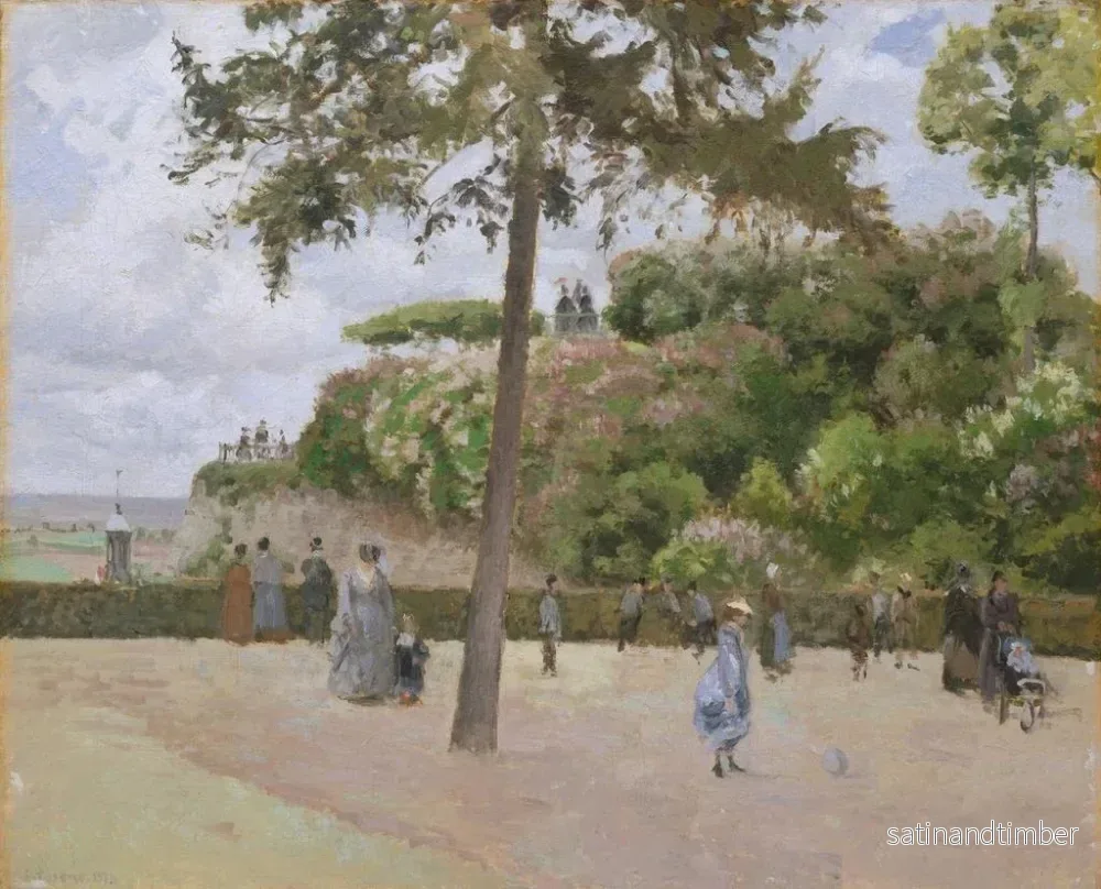 Reproduktion av målningen Le jardin public à Pontoise - Camille Pissarro - Bild 2