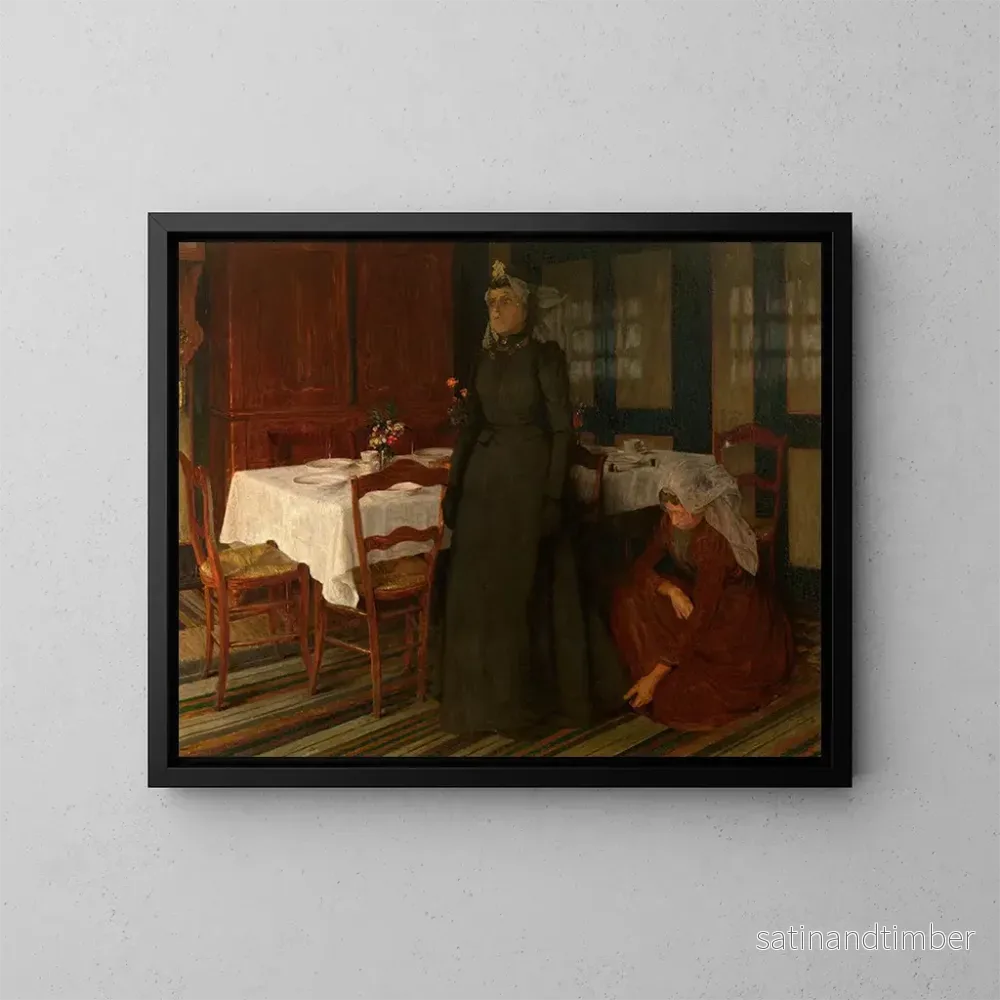 Reproduktion av målningen La robe de mariée - Charles Mertens