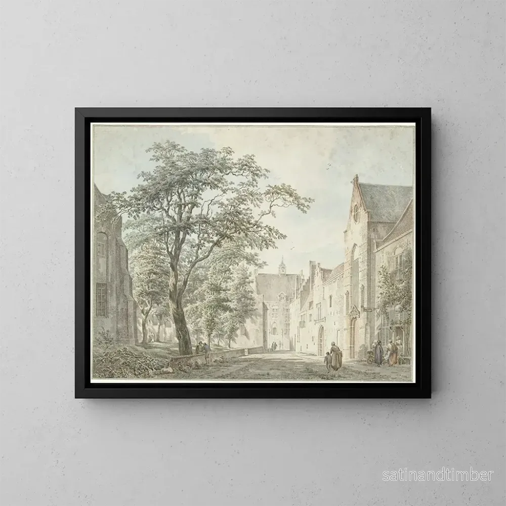 Reproduktion av målningen Vy över staden Montfoort - Pieter Jan van Liender