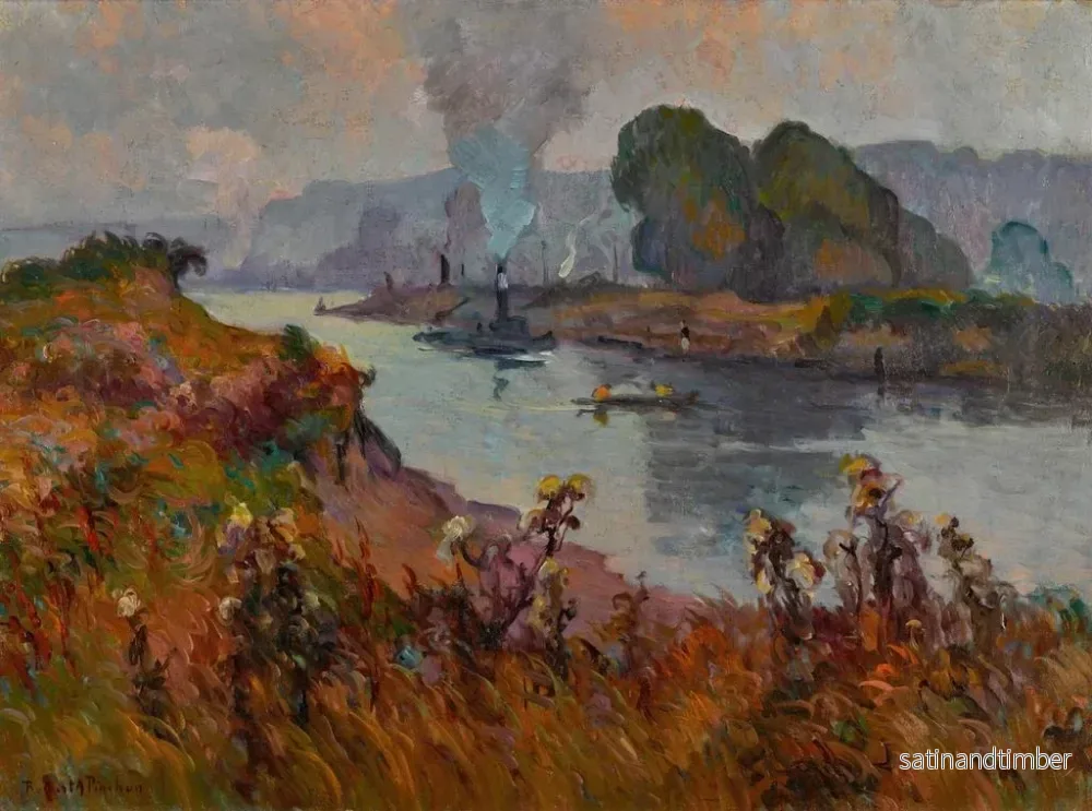 Reproduktion av målningen Bord de Seine - Robert Antoine Pinchon - Bild 2