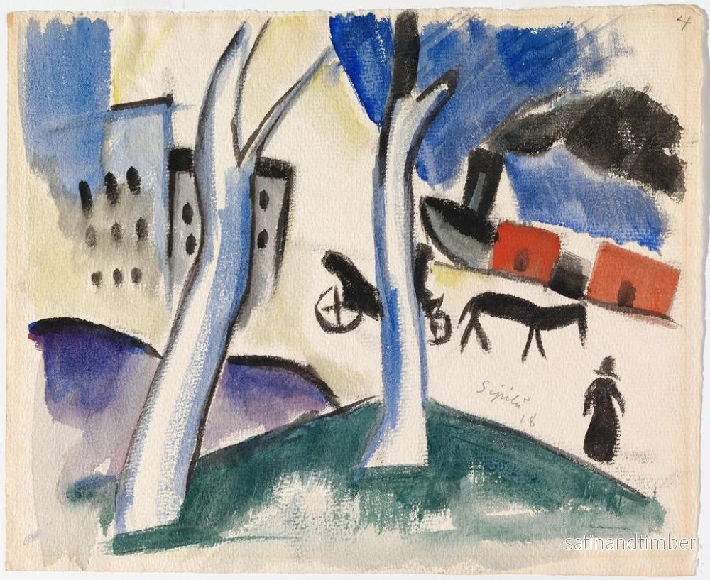 Reproduktion av målningen Vy av staden - Sulho Sipilä - Bild 2